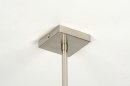 Foto 71813-6: Moderne Pendelleuchte mit einem rechteckigen Stoffschirm in Taupefarbe