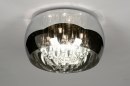 Plafondlamp 71840: landelijk, modern, glas, kristal #1