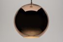 Pendant light 72093: modern, retro, glass, copper #8