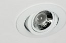 Foto 72122-24: Witte inbouwspot met dimbare led verlichting en verstelbare lichtbundel