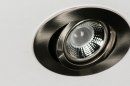 Foto 72123-10: Moderner, weißer Einbaustrahler mit verstellbarem LED-Leuchtmittel