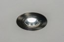 Foto 72123-2: Moderner, weißer Einbaustrahler mit verstellbarem LED-Leuchtmittel