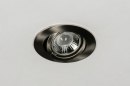 Foto 72123-7: Moderner, weißer Einbaustrahler mit verstellbarem LED-Leuchtmittel