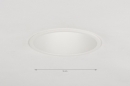 Recessed spotlight 72142: designer, modern, aluminium, white #10