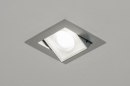 Inbouwspot 72213: design, modern, aluminium, metaal #3