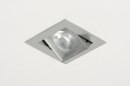Inbouwspot 72213: design, modern, aluminium, metaal #7