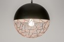 Hanglamp 72230: modern, retro, metaal, zwart #3