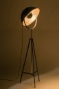 Foto 72238-1: Grote Tripod vloerlamp in zwart met goud