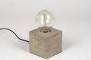 Lampe de chevet 72240: look industriel, rural rustique, moderne, lampes costauds #6