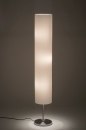 Vloerlamp 72361: modern, retro, stof, wit #1