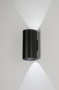 Wandlamp 72374: design, modern, metaal, zwart #1