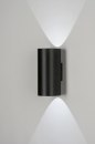 Wandlamp 72374: design, modern, metaal, zwart #2
