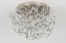 Foto 72500-4: Atmosphärische Deckenleuchte aus curled Aluminiumstreifen