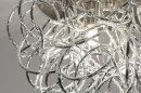 Foto 72500-6: Atmosphärische Deckenleuchte aus curled Aluminiumstreifen