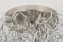 Foto 72500-8: Atmosphärische Deckenleuchte aus curled Aluminiumstreifen