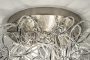 Foto 72500-9: Atmosphärische Deckenleuchte aus curled Aluminiumstreifen