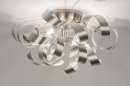 Plafondlamp 72501: modern, aluminium, geschuurd aluminium, metaal #3