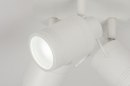 Foto 72530-8 detailfoto: Witte badkamer plafondlamp met drie verstelbare GU10 spots 
