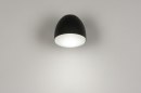 Wandlamp 72646: design, modern, aluminium, zwart #3