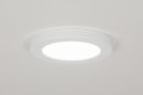Plafondlamp 72740: modern, kunststof, wit, mat #2