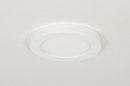 Plafondlamp 72740: modern, kunststof, wit, mat #4