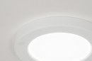 Plafondlamp 72740: modern, kunststof, wit, mat #5