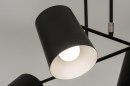 Plafondlamp 72770: modern, metaal, zwart, mat #6