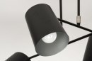 Plafondlamp 72770: modern, metaal, zwart, mat #8