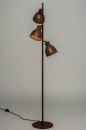 Stehleuchte 72866: laendlich, modern, Metall, rostbraun bronze #1