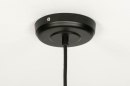 Foto 72868-8 detailfoto: Moderne, trendy retro bol in mat zwart gecombineerd met draadwerk in een mat zwarte kleur.