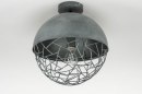 Plafondlamp 72893: modern, stoer, raw, metaal #2
