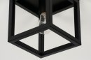 Foto 72915-7 detailfoto: Minimalistische vierkante plafondlamp van zwart metaal