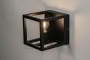 Foto 72918-3: Moderne, attraktive Wandlampe aus schwarzem Metall