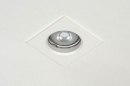 Inbouwspot 72932: modern, aluminium, metaal, wit #7