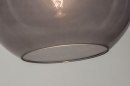 Hanglamp 72940: modern, retro, glas, zwart #14