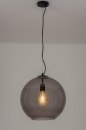 Hanglamp 72944: modern, retro, glas, zwart #10