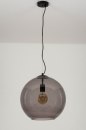 Hanglamp 72944: modern, retro, glas, zwart #13