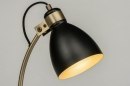 Foto 72959-5 detailfoto: Trendy tafellamp in de kleuren combi zwart, goud en messing.