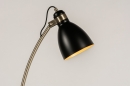 Foto 72960-15 detailfoto: Trendy vloerlamp in de kleuren combi zwart, goud en messing.