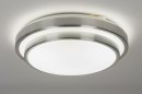Plafondlamp 72965: modern, aluminium, kunststof, wit #2