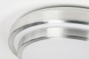 Foto 72965-7 detailfoto: Minimalistische ronde plafonnière in wit met staal IP44 voor basisverlichting