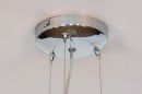 Hanglamp 73015: modern, eigentijds klassiek, glas, chroom #10