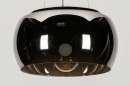 Hanglamp 73015: modern, eigentijds klassiek, glas, chroom #7