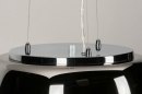 Hanglamp 73015: modern, eigentijds klassiek, glas, chroom #9