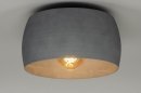 Plafondlamp 73033: landelijk, modern, aluminium, grijs #1