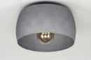 Plafondlamp 73033: landelijk, modern, aluminium, grijs #3