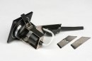 Foto 73086-9: Moderner schwarzer Einbaustrahler mit Schutzart IP54.
