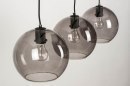Pendelleuchte 73124: modern, Retro, Glas, Metall #12