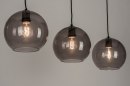 Pendelleuchte 73124: modern, Retro, Glas, Metall #4