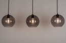 Pendelleuchte 73124: modern, Retro, Glas, Metall #7